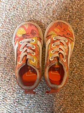 Vans Orange & White Fruit-Print Toddler Lace-Up Sneakers